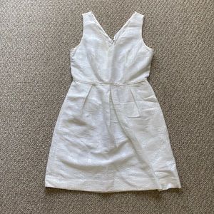 J. Crew white dress with pockets